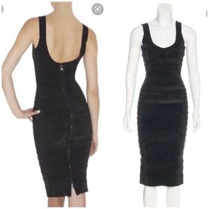 Herve leger Ebba black combo dress